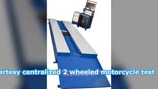 Cartesy merkezi 2 tekerlekli motosiklet test hattı videosu