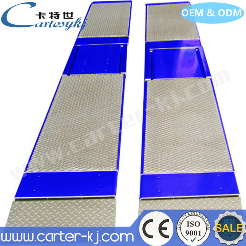 220V Voltaj Araçlar için Ultra Düz Plaka Test Çizgisi Fren Testleri Yük Testleri Yan kayma