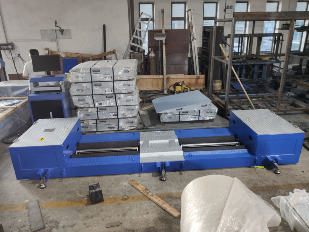 CTZD-9500M 15T Roller Mobile Brake Tester Bench Kamyonlar için Taşınabilir Taşınabilir Roller