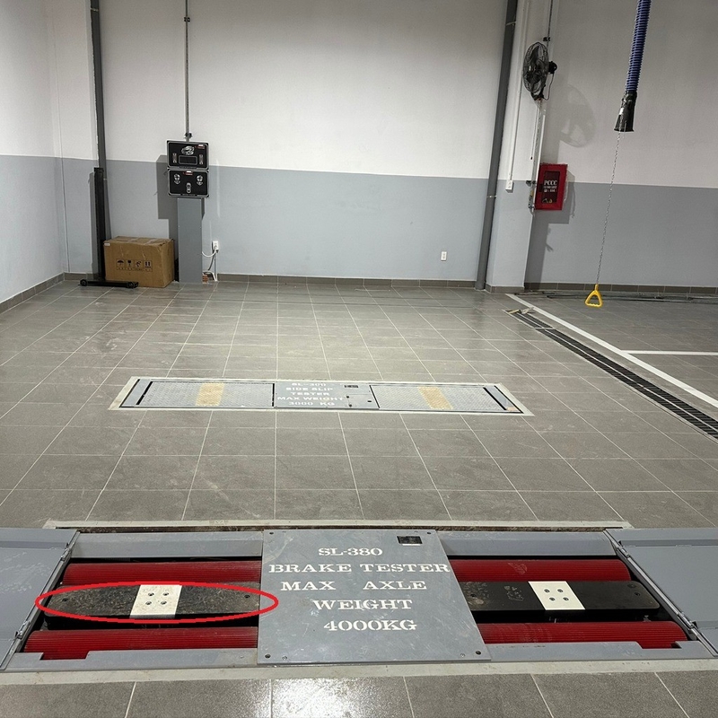 Cartesykj Roller Fren Denetleyicisi Otomobil 4000kg Araç Test Hatı Araç Yıllık Denetim Ekipmanı için Aksel Yük Hava Yastığı Asansörü ile