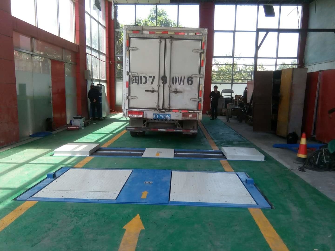 Cartesykj 10T Araç bakımı ve test şeridi Aks yükü yan kayma testçisi ile rulo fren testçisi