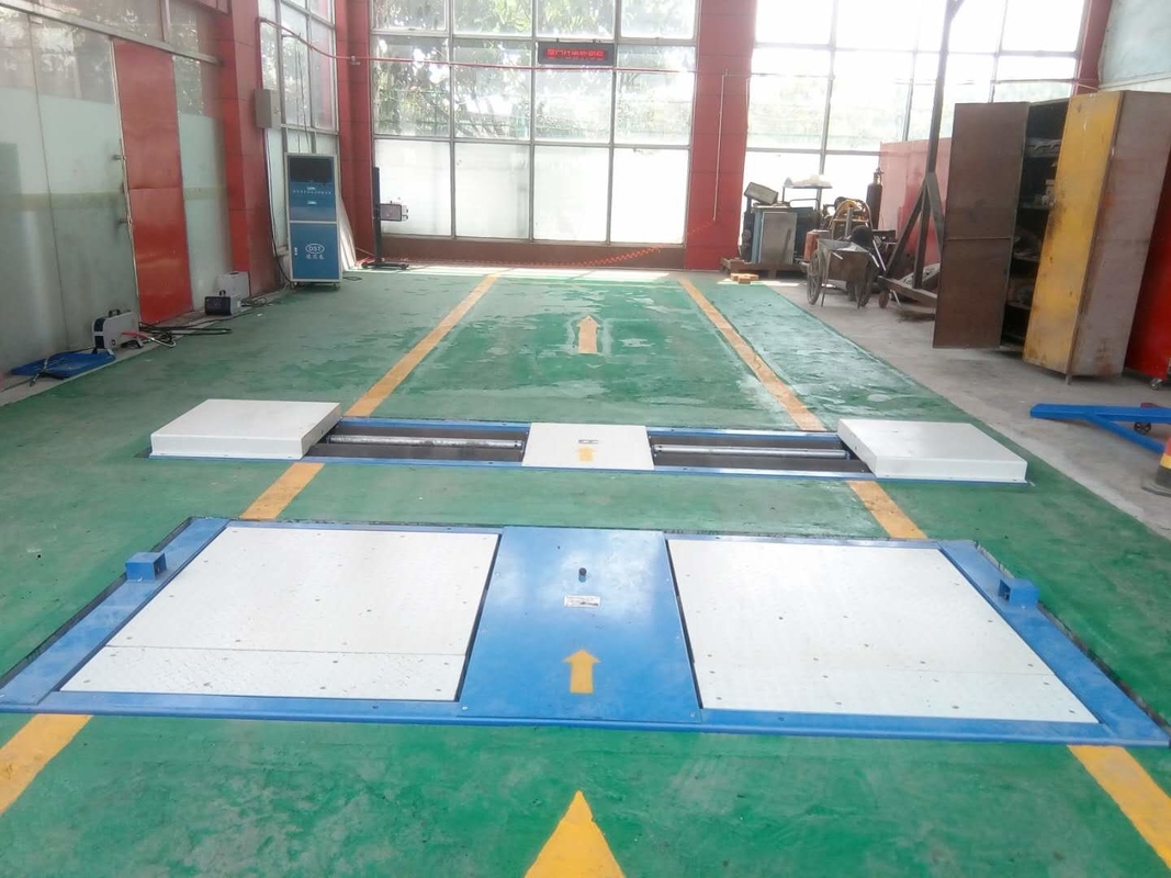 Cartesykj 10T Araç bakımı ve test şeridi Aks yükü yan kayma testçisi ile rulo fren testçisi