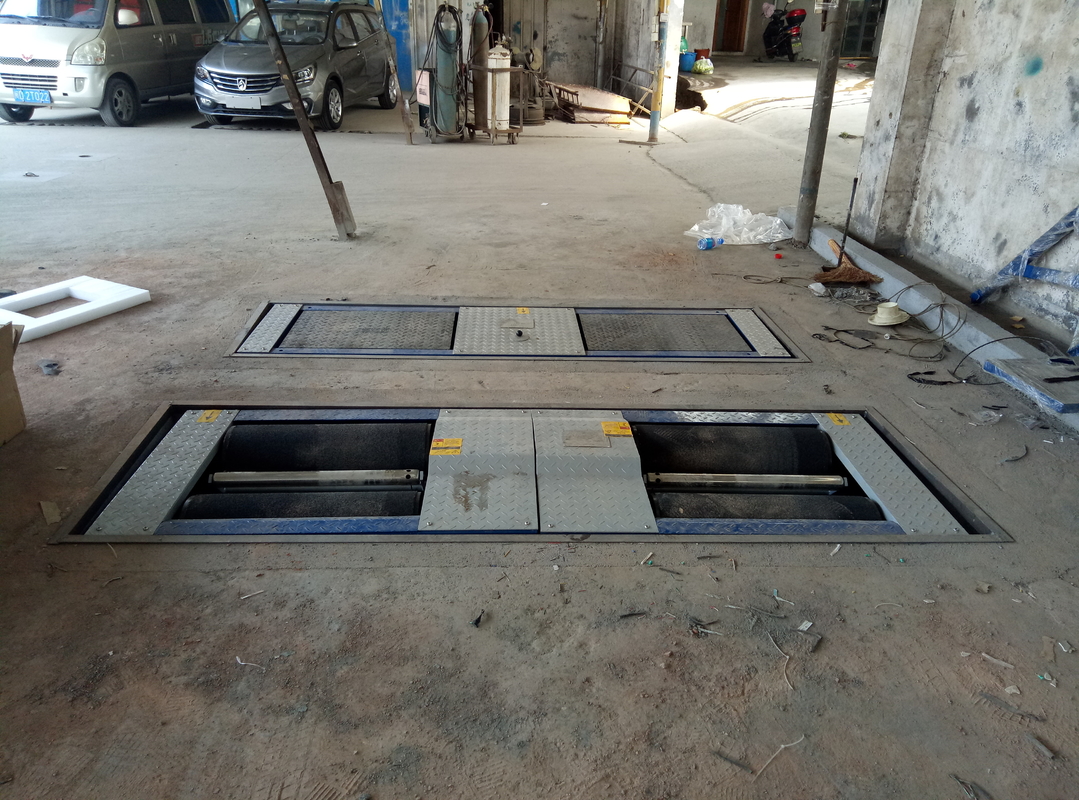 CTGT-3-3B 3 in 1Vehicle Test Line Double Plate Mobile Roller Brake Tester 3000kg Sideslip Tester