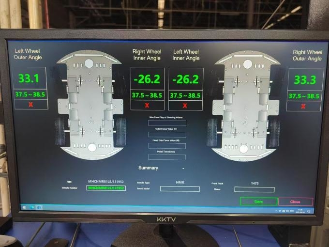 CTZJ-15 Kamyonlar Araç Direksiyon açısı Denetleyicisi dokunmatik ekranlı LCD kontrol cihazı ile yük 15T