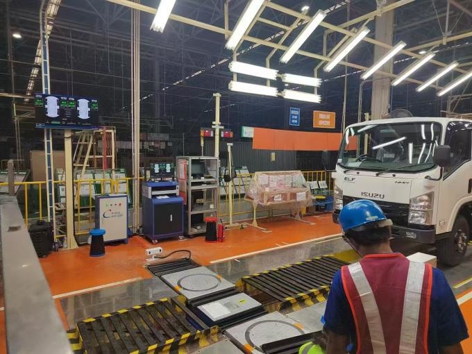 CTZJ-10 Kamyonlar Araç Direksiyon açısı Denetleyicisi dokunmatik ekranlı LCD kontrol cihazı ile yük 10T