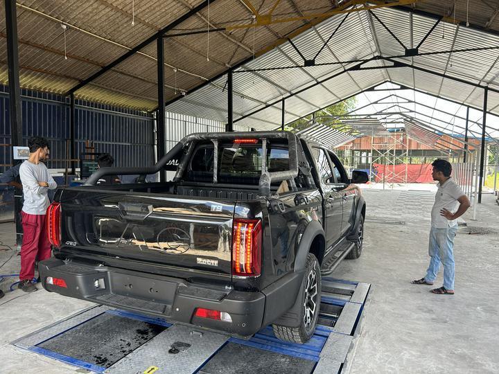 5000 kg maksimum aks yükü, çift plaka yan kayma ve araç test hattı için endüstriyel kontrol bilgisayarı ile 5'te 1 rulo fren testi