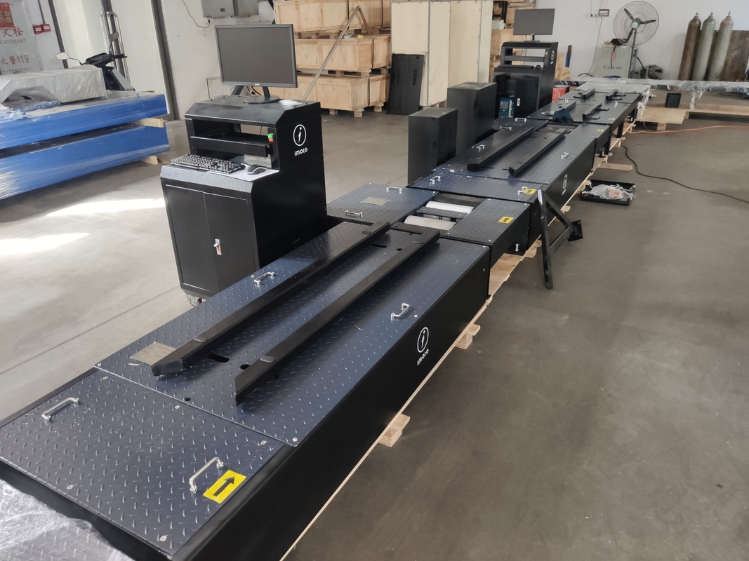 İki tekerlekli motosiklet testi hattı fren kuvveti aks yük hızölçerleri sıkıştırıcılar tekerlek hizalanması far tester