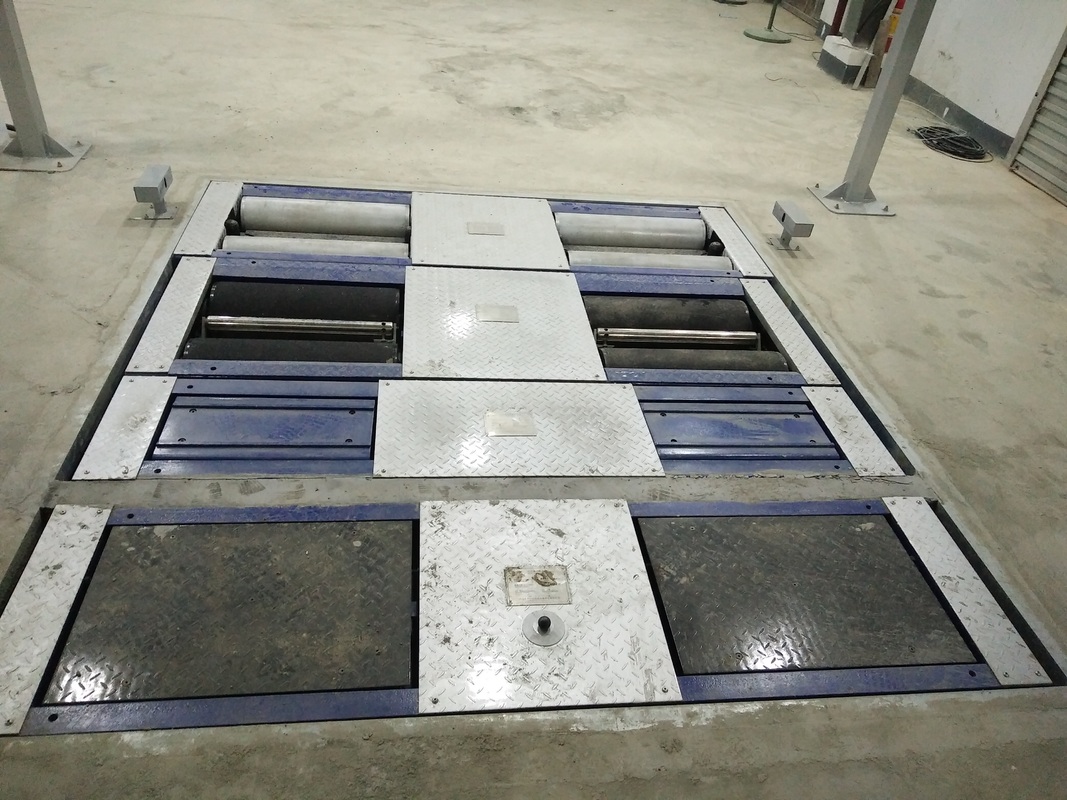 5000 kg maksimum aks yükü, çift plaka yan kayma ve araç test hattı için endüstriyel kontrol bilgisayarı ile 5'te 1 rulo fren testi