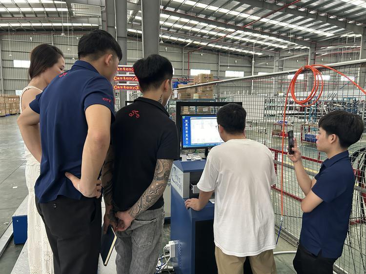 Cartesykj deliver to VN 2-wheeled Motorcycles Centralized Testing Line Include Brake Force Axle Load Speedometer Clamping Wheel Alignment Headlight Tester Noise Meter