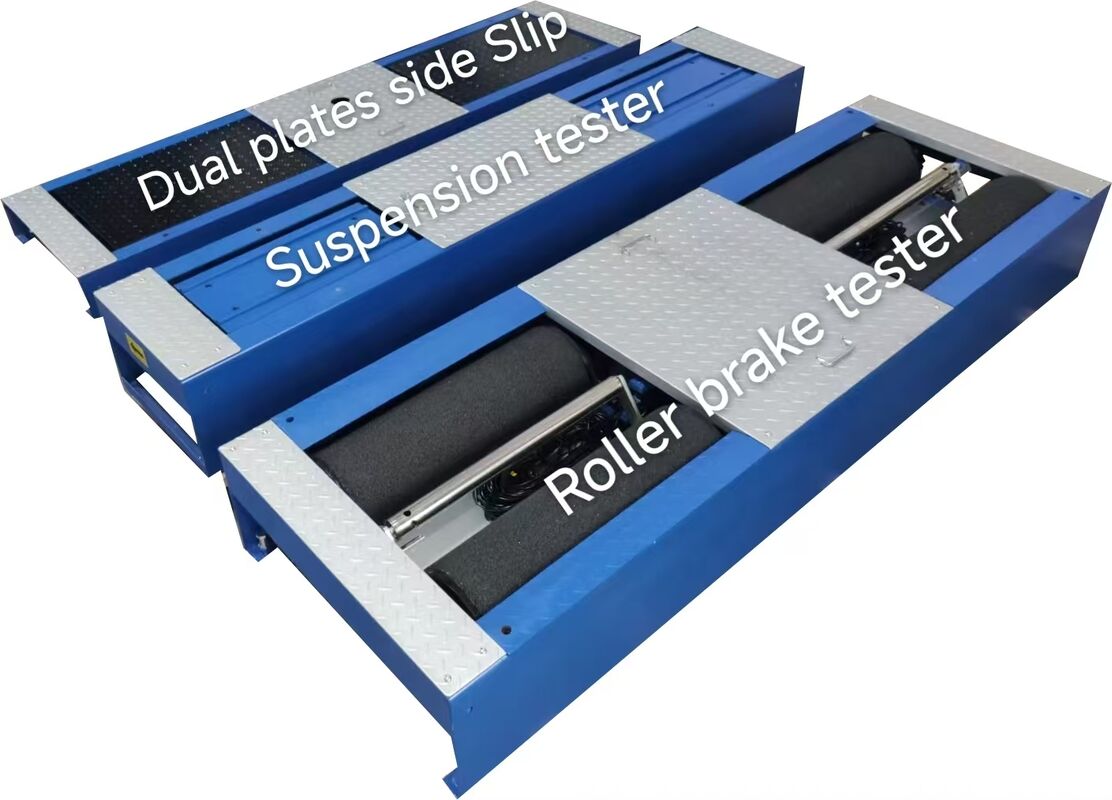 CTGT-3-4 Tekerlekli 4'te 1 araç test hattı Aks yüklü tekerlekli fren testi Tek plaka yan kayma testi Süspansiyon testi