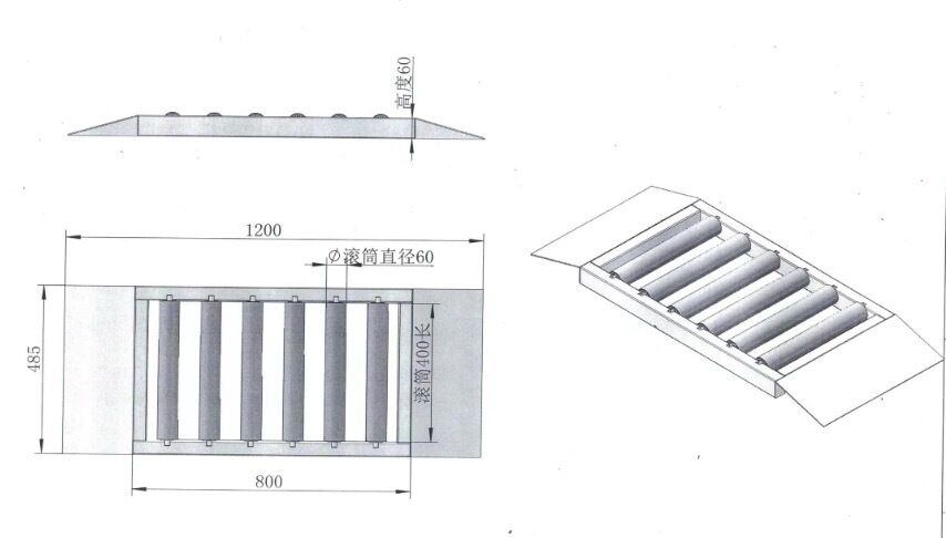 Araç Denetimi Ekipmanı 4 tekerlekli araçlar için taşınabilir CTZH Free Roller