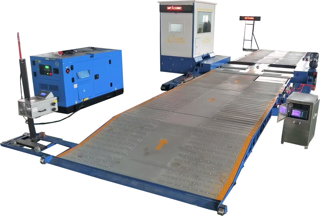 Çalışma pozisyonu Mobil Araç Güvenliği Test hattı 10000kg Yük CTYJ-10 Mobil Test hattı