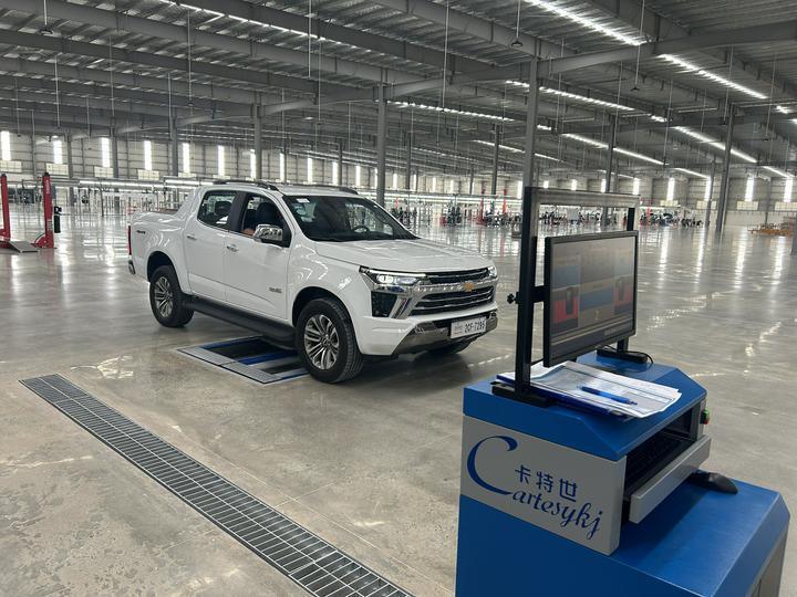 Cartesy marka CTGT-3-3C Roller Trinity Araç Test Hattı Rulo Fren Test Cihazı Dingil Yüklü Tek Plakalı hafif araçlar için yan kayma test cihazı