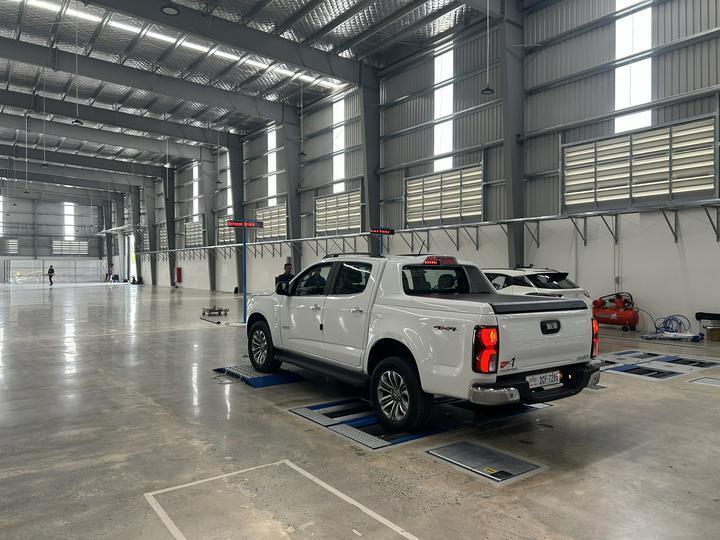 Cartesy marka CTGT-3-3C Roller Trinity Araç Test Hattı Rulo Fren Test Cihazı Dingil Yüklü Tek Plakalı hafif araçlar için yan kayma test cihazı