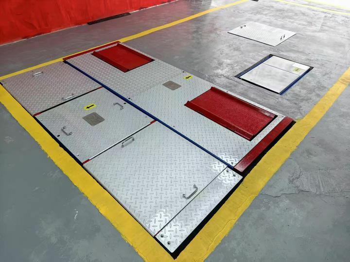 CTGT-3-4 Tekerlekli 4'te 1 araç test hattı Aks yükü ile tekerlekli fren testi Tek plaka yan kayma testi Süspansiyon testi şok emici ve damping testi