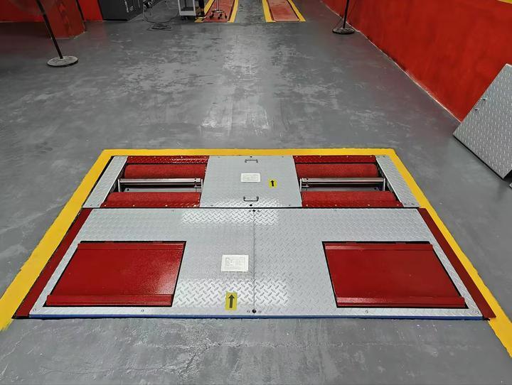 CTGT-3-4 Tekerlekli 4'te 1 araç test hattı Aks yükü ile tekerlekli fren testi Tek plaka yan kayma testi Süspansiyon testi şok emici ve damping testi