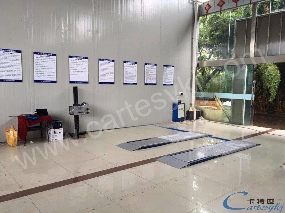 220V Voltaj Araçlar için Ultra Düz Plaka Test Çizgisi Fren Testleri Yük Testleri Yan kayma