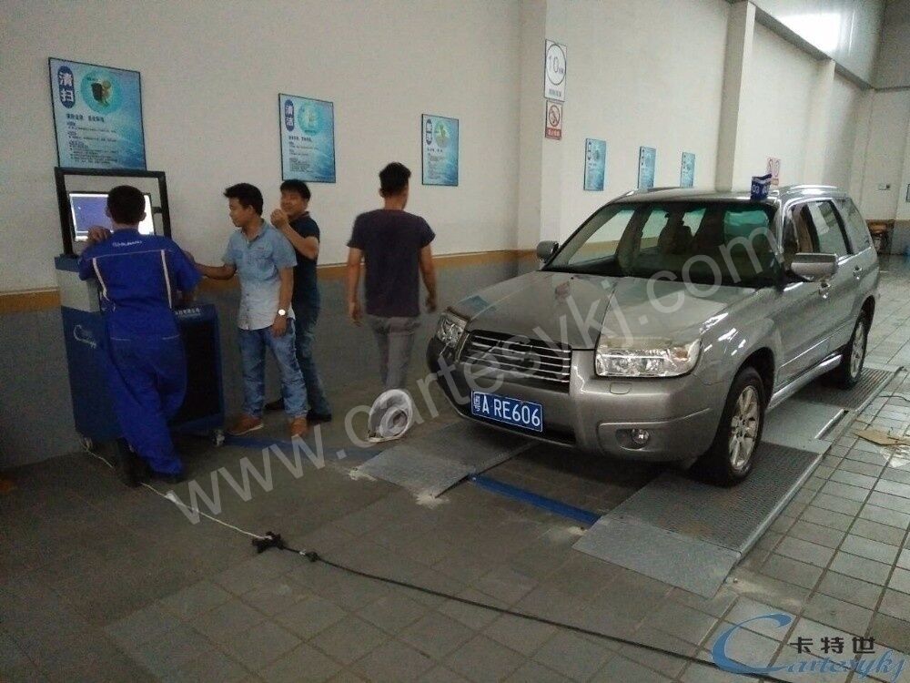 220V Voltaj Araçlar için Ultra Düz Plaka Test Çizgisi Fren Testleri Yük Testleri Yan kayma