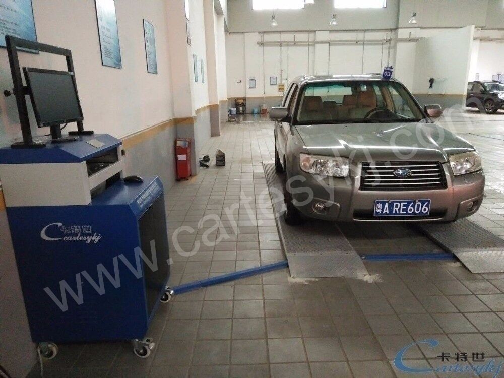 220V Voltaj Araçlar için Ultra Düz Plaka Test Çizgisi Fren Testleri Yük Testleri Yan kayma