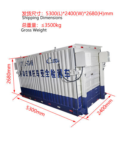 Cartesykj Mobil Motosiklet Test hattı tesisi Güvenlik Test hattı 700kg Yük CTMYJ-750B Mobil Test İstasyonu