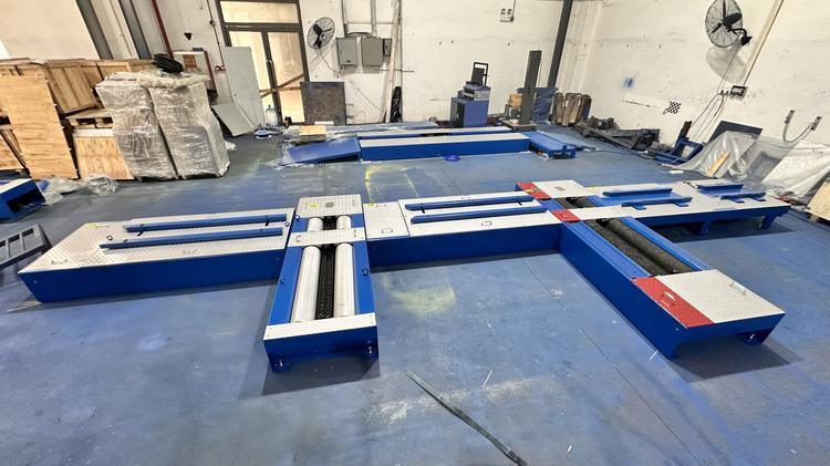 2&3 tekerlekli Motosiklet Merkezi Test Hattı Fren Kuvveti Aks Yükü Hız Göstergesi Kelepçe Tekerlek Hizalama Feneri Dahil